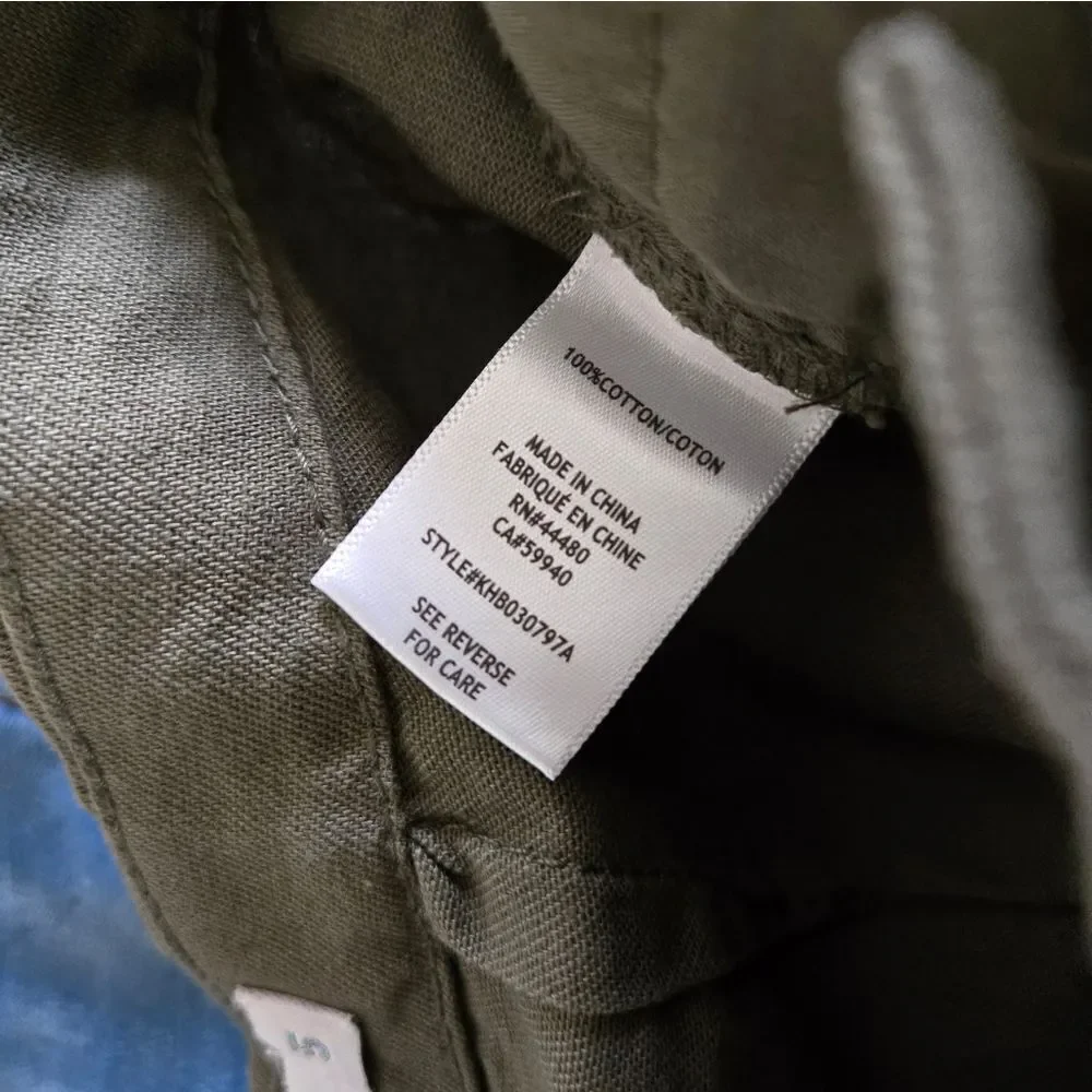Tinseltown Green Wide Leg Cargo Trouser Pants - Picture 6 of 6